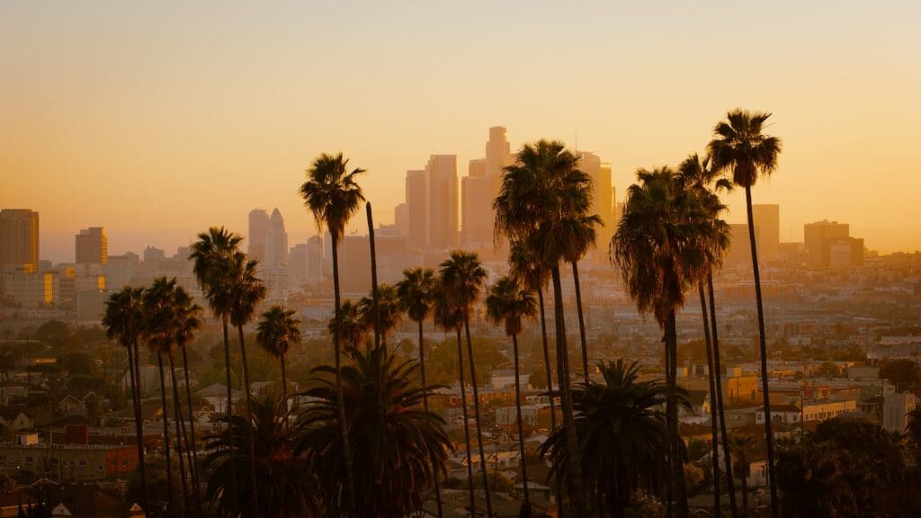 View of Los Angeles Around Sunset Kavahana