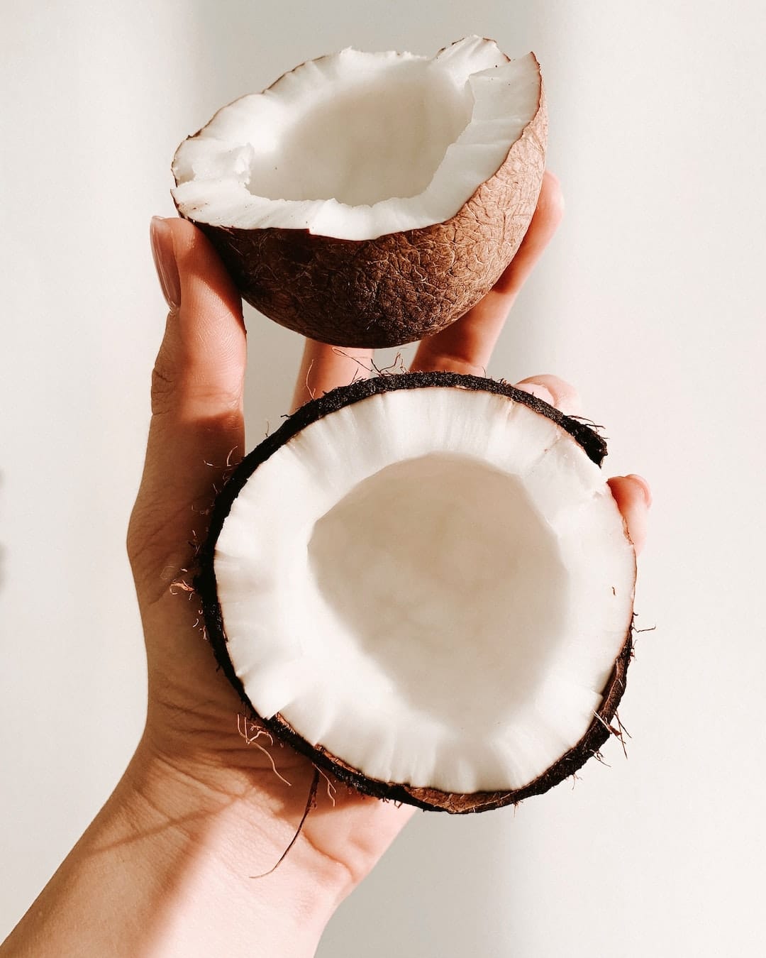 Cracked Open Coconut in One Hand   Kavahana